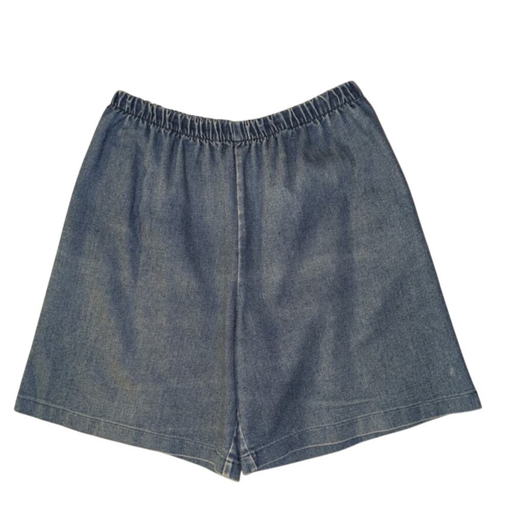 VTG Lori of California Elastic Waist High Rise Denim Shorts Scandi Coastal Retro